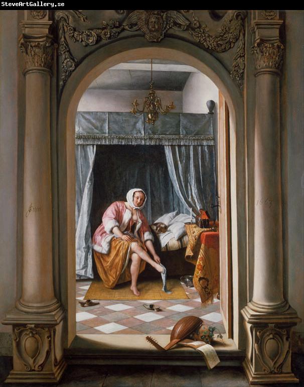 Jan Steen A Woman at her Toilet (mk25)